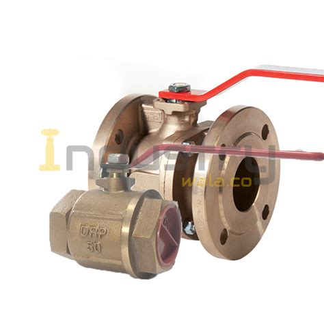 Bronze Ball Valve Heavy Duty Screwed Flange End Industrywala