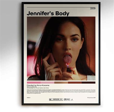 Jennifer S Body Poster Karyn Kusama Minimalist Movie Vintage Art Print