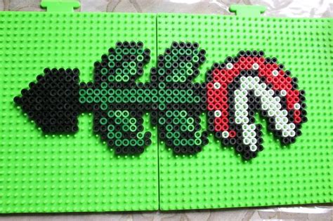 How To Make A Piranha Plant With A Tube Perler Bead Patterns Hama