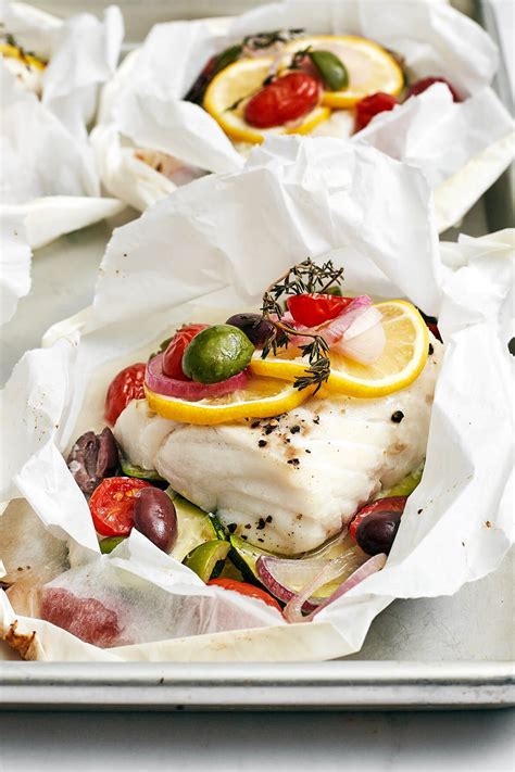 Mediterranean Cod En Papillote Fish In Parchment Paper Downshiftology