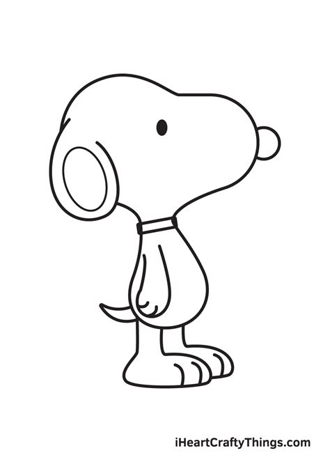 Snoopy Drawing How To Draw Snoopy Step By Step