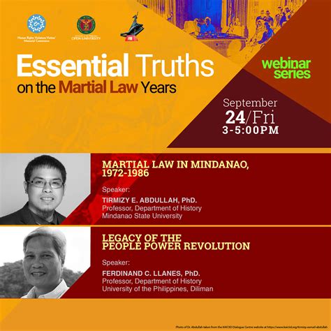 Essential Truths On The Martial Law Years University Of The