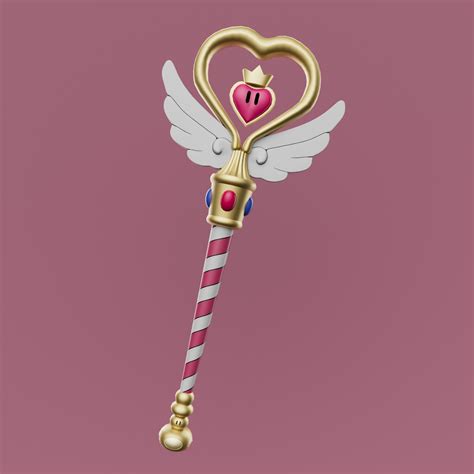 Artstation Princess Peach Magic Girl Wand