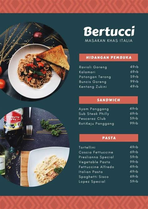 Jual Jasa Design Desain Menu Price List Makanan Dan Minuman Cafe Resto