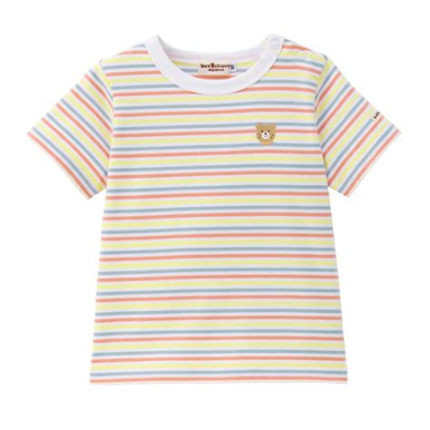 MIKI HOUSE Hot Biscuits Short Sleeve T Shirt Multi Color MIKI HOUSE