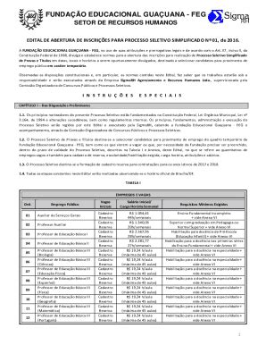 Preenchível Disponível Processo Seletivo Prefeitura de Novo So Joaquim