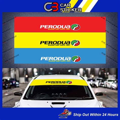 Perodua Car Sunshield Myvi Alza Axia Beza Car Sticker S52 Shopee