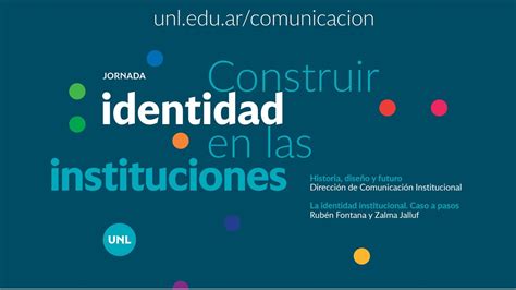 Jornadas Construir Identidad En Las Instituciones Youtube