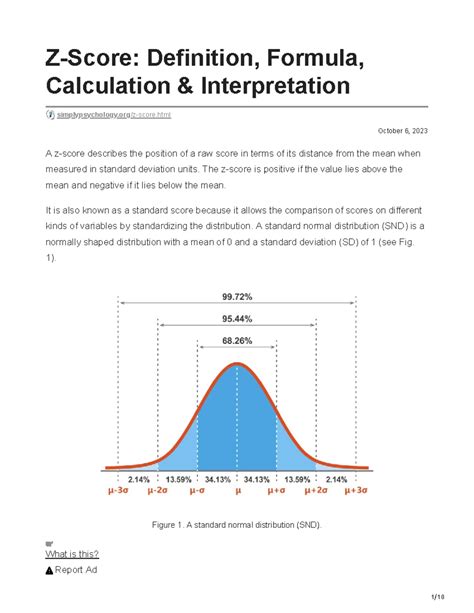 Simplypsychology Org Z Score Definition Formula Calculation