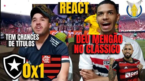 React Botafogo X Flamengo Gol De Vidal Vence Flamengo Briga