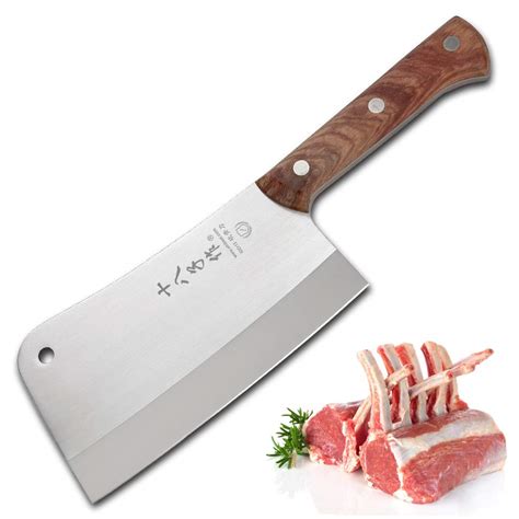 Shi Ba Zi Zuo Heavy Duty Heft Cleaver Butcher Knife For Chopping Bones