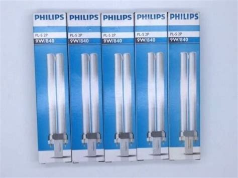 Philips Pl S 9w840 Cfl Fluorescent Parallel Tube 2 Pin Colour G23 600