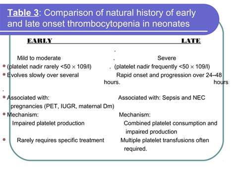 Neonatal Thrombocytopenia PPT