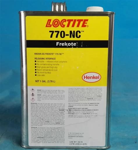 Frekote 770 Nc Drawn Polymer Solvent Based Mold Release Agent For