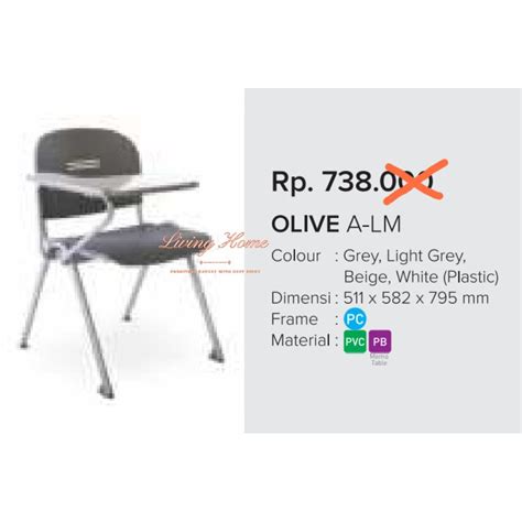 Jual Kursi Lipat Chitose Olive A Lm Memo Chair Bangku Susun Meja