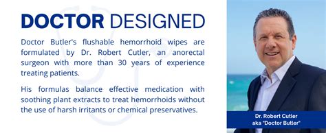 Doctor Butlers Flushable Hemorrhoid Wipes Flushable