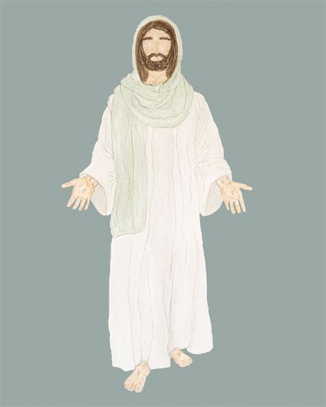 Hand Painted Watercolor Jesus Christ He Is Risen Easter Lds Etsy