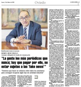 Entrevista A Benito Berceruelo En La Nueva Espa A Estudio De Comunicaci N