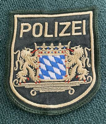 Bavaria Germany Police Patch Collections Only Ebay