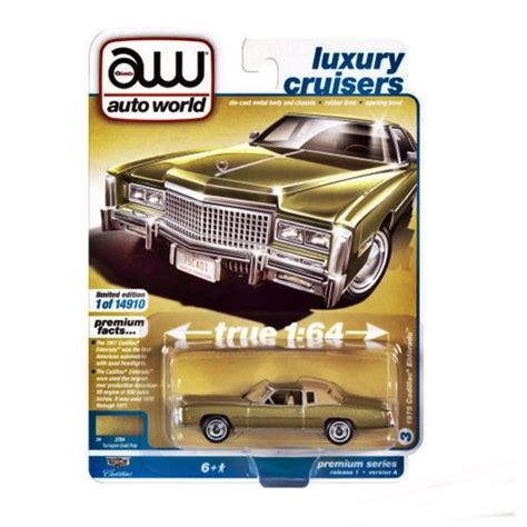 Miniatura Carro Cadillac Eldorado Luxury Cruisers Dourado