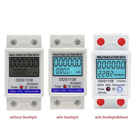 Medidor De Energia El Trica Digital Lcd Monof Sico Fun O De