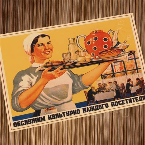 Soviet Union Women WW2 Propaganda Poster Vintage Retro Poster Canvas Painting DIY Wall Paper ...