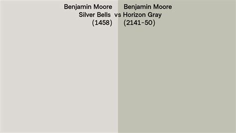 Benjamin Moore Silver Bells Vs Horizon Gray Side By Side Comparison