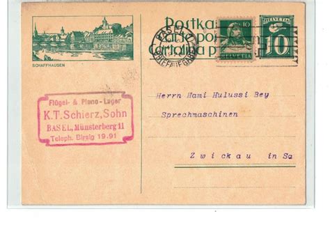 Ganzsache Postkarte PK 114 Schaffhausen Kaufen Auf Ricardo