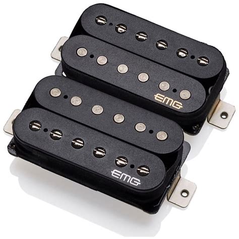 EMG Retro Active Hot Electric Guitar Pickup Set Black Reverb
