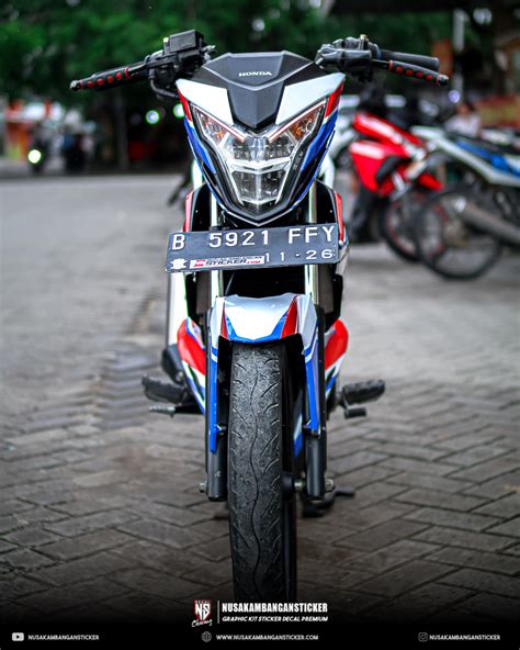 Striping Stiker Sonic Biru Merah Putih Nusakambangan Sticker