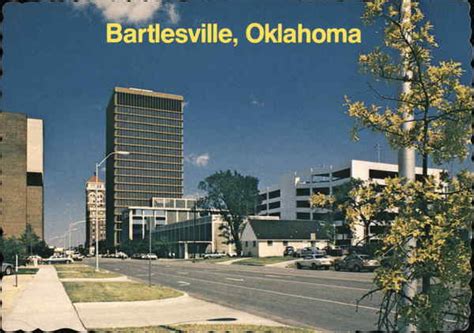 Street Scene Bartlesville, OK Postcard