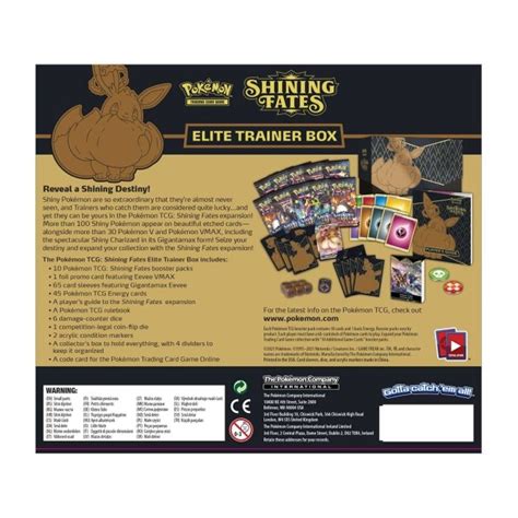 Pok Mon Tcg Shining Fates Elite Trainer Box Pok Mon Center Official Site