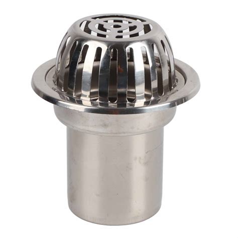 Roof Floor Drain Stainless Steel Non Blocking Balcony Outdoor Rain