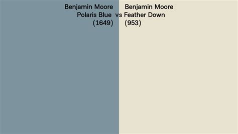 Benjamin Moore Polaris Blue Vs Feather Down Side By Side Comparison