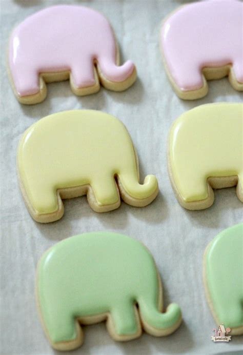 Onesie And Elephant Baby Shower Cookie Tutorial Sweetopia Cookie