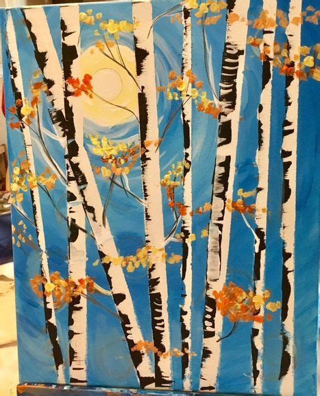 How To Paint Birch Trees Step By Step Painting Tutorial Fall Canvas Painting Tree Painting