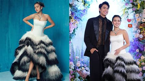 belle mariano looked   queen   star magical prom