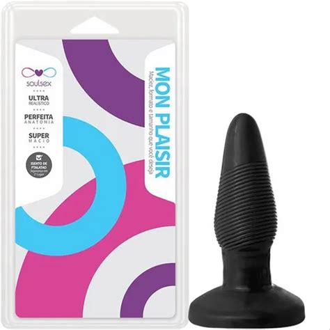 Plug Anal Vaginal Borracha Conforto Macio Sexo Excita Dilata MercadoLivre