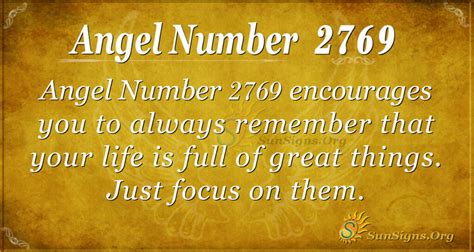 Angel Number 2769 Meaning: Patience and Faith - SunSigns.Org