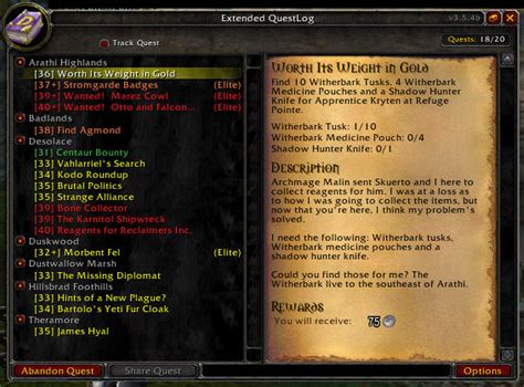 Eql Extended Quest Log Addon Moddb