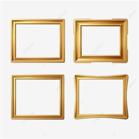 Golden Rectangular Gold Frame Luxury Frame For Promotion Banner