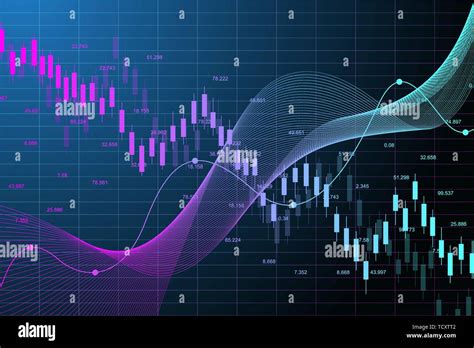 Stock Market Graph Or Forex Trading Chart For Business And Financial