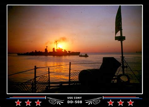 Uss Cony Dd 508 Canvas Photo Print Navy Emporium