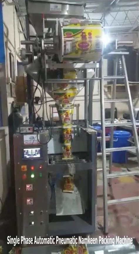 Single Phase Automatic Pneumatic Namkeen Packing Machine Pouch