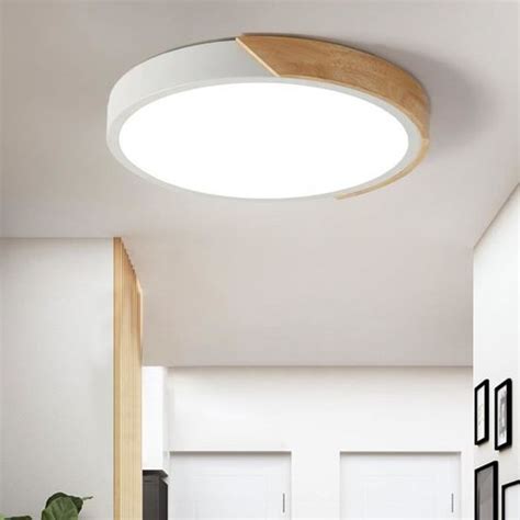 30cm Rond Lampe Plafonnier Plafond Led Chambre Salon Design Lustre