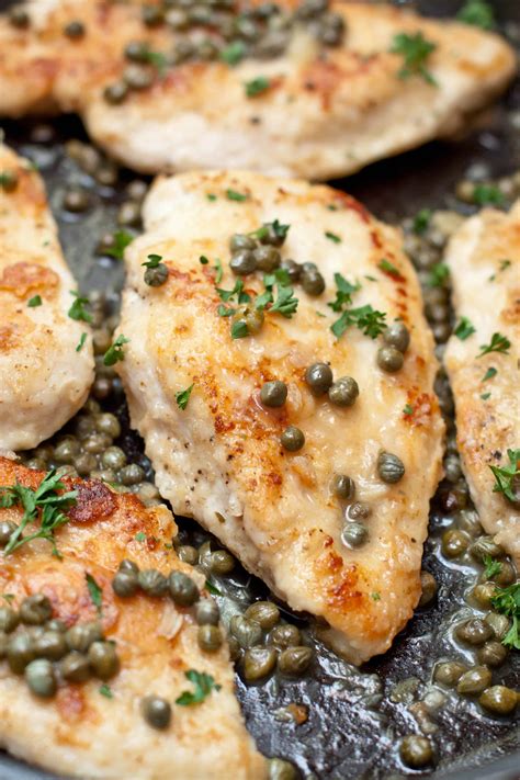 Garlic Chicken Piccata Served From Scratch