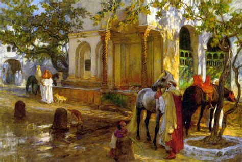 Museum Art Reproductions At The Fountain By Frederick Arthur Bridgman