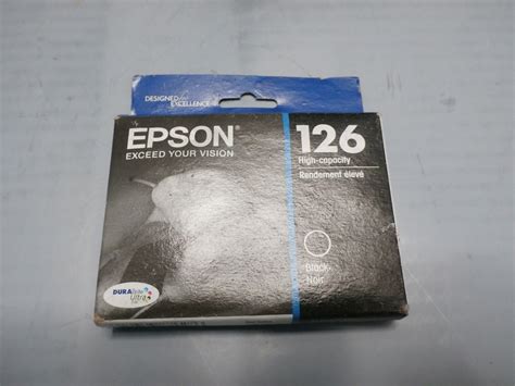 Genuine Epson Ink Cartridge 126 Black High Capacity Brand New Sealed Box 042019 Ebay