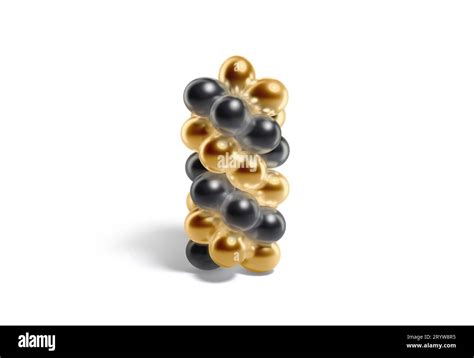 Blank Gold And Black Round Balloon Column Mockup Isolated 3d