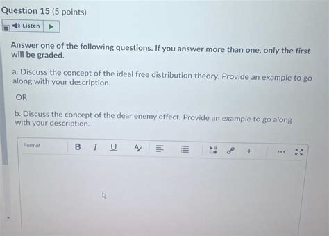 Solved Question 15 5 Points Listen Answer One Of The Chegg